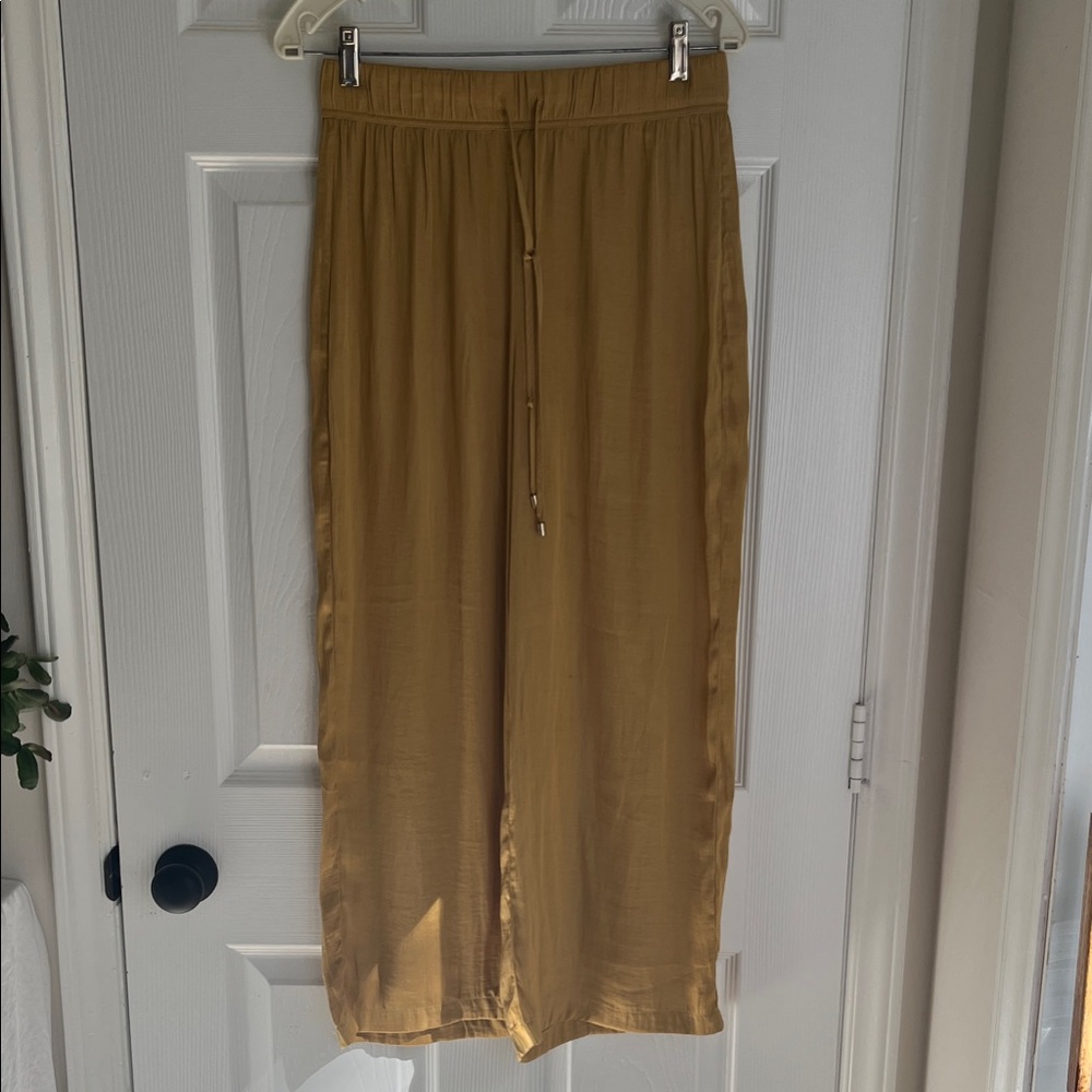Mustard Yellow Wide-Leg Pants